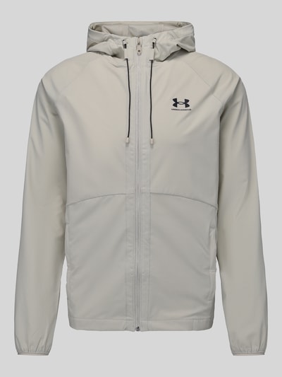 Under Armour Regular Fit Trainingsjacke mit Label-Print Model 'Vibe' Beige 2