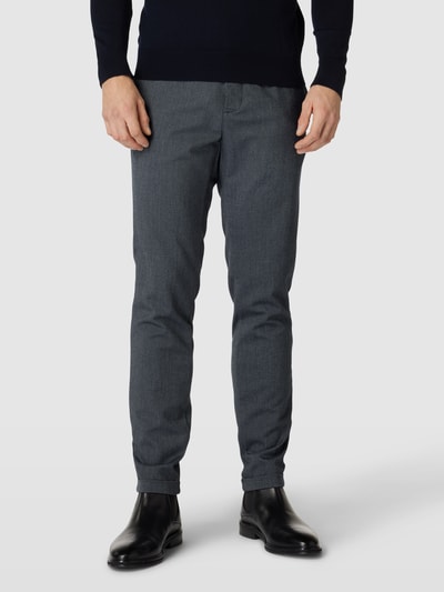 Matinique Stoffen broek met steekzakken, model 'Liam' Marineblauw - 4