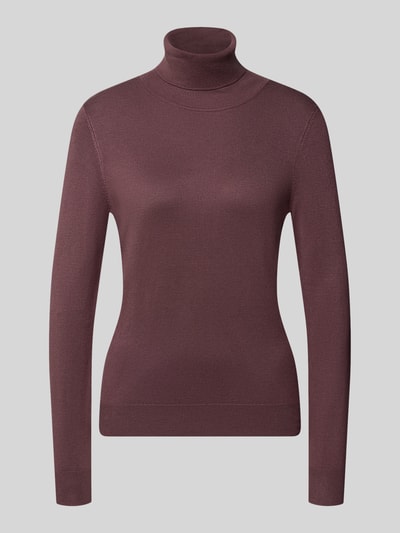 Christian Berg Woman Longsleeve mit Rollkragen Aubergine 1