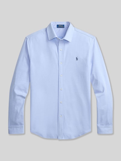 Polo Ralph Lauren Slim Fit Freizeithemd mit Logo-Stitching Hellblau 3