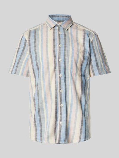 Blend Slim fit vrijetijdsoverhemd met borstzak, model 'ARV' Rookblauw - 2