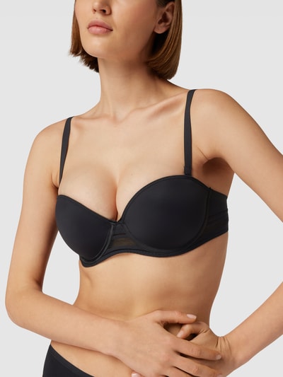 Passionata Beha met cups en semi-transparante inzetten Zwart - 3