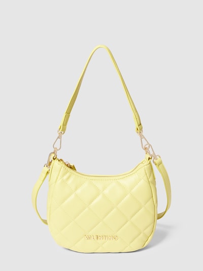 VALENTINO BAGS Hobo Bag mit Label-Applikation Modell 'OCARINA' Pastellgelb 1