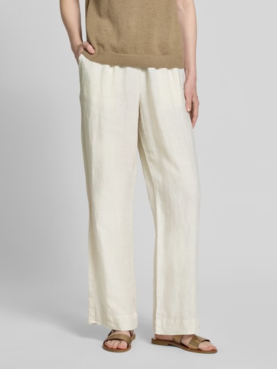 Marc O'Polo Straight Fit Jogpants aus reinem Leinen Sand 4