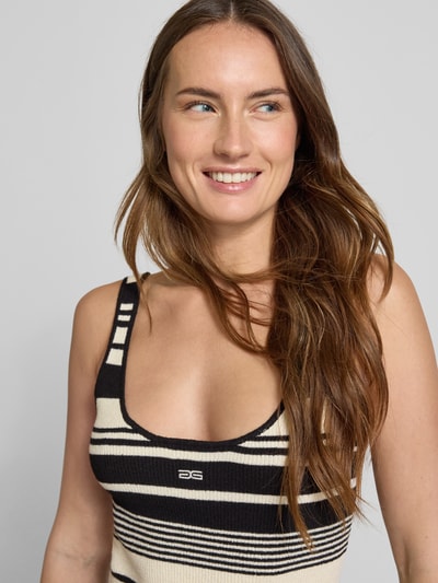 Gestuz Tanktop van viscosemix, model 'stela' Zwart - 3