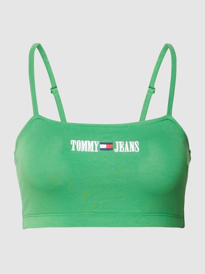 Tommy Jeans Korte top met verstelbare spaghettibandjes, model 'ARCHIVE' Groen - 2