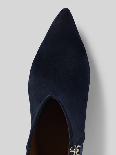 Lauren Ralph Lauren Leren laarsjes met naaldhak, model 'MCKAY' Donkerblauw - 3