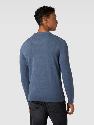 Tom Tailor Gebreide pullover met V-hals Rookblauw - 5