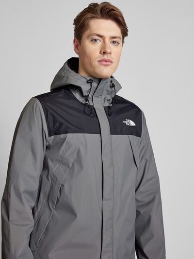 The North Face Kurtka z nadrukiem z logo model ‘ANTORA’ Antracytowy 3