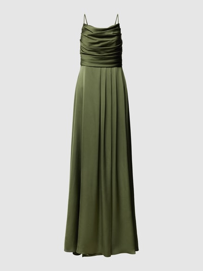 TROYDEN COLLECTION Abendkleid mit Karree-Ausschnitt Oliv 2