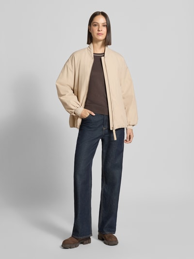 g-lab Bomberjack met opstaande kraag model 'Sofi' Beige - 1