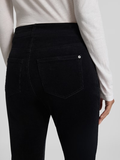 Christian Berg Woman Slim fit corduroy broek in 5-pocketmodel Zwart - 3
