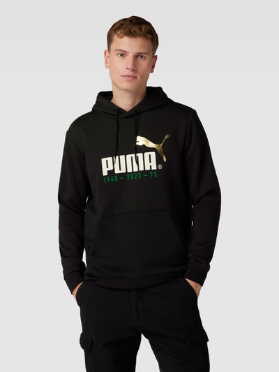 PUMA PERFORMANCE Bluza z kapturem z nadrukiem z logo Czarny 4