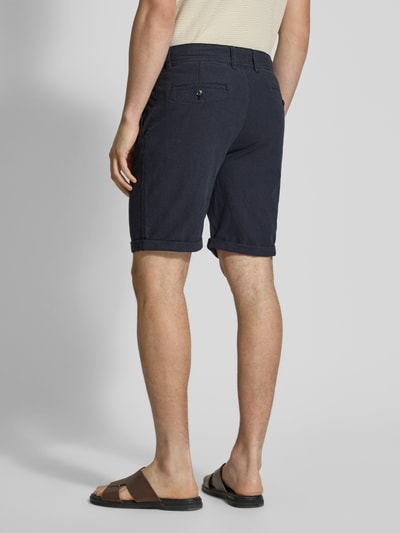 MCNEAL Regular Fit Leinenshorts mit Tunnelzug Marine 5