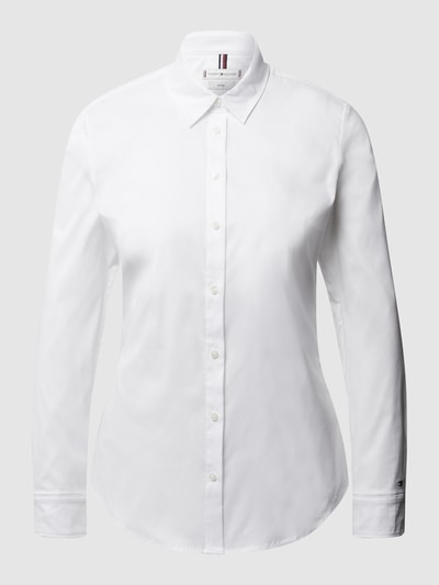 Tommy Hilfiger Getailleerde overhemdblouse met geborduurd logo Wit - 2