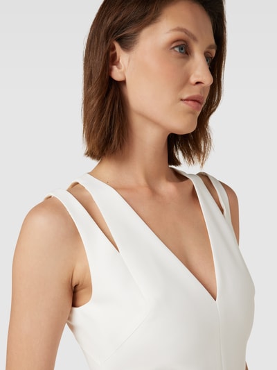 HUGO Mini-jurk met cut-outs, model 'Karnina' Offwhite - 3