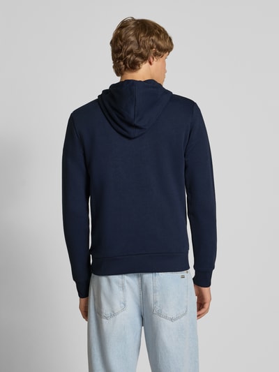 Jack & Jones Hoodie met motiefprint, model 'SUN' Marineblauw - 5