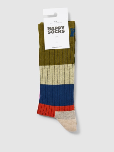 Happy Socks Socken mit Allover-Muster Modell 'Chunky Stripe' Blau 3