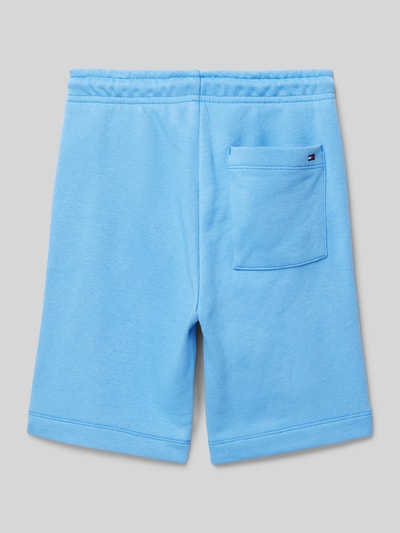 Tommy Hilfiger Teens Regular fit sweatshorts met labelprint Bleu - 3