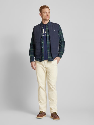 Polo Ralph Lauren Stretch straight fit corduroy broek met riemlussen, model 'BEDFORD' Offwhite - 1