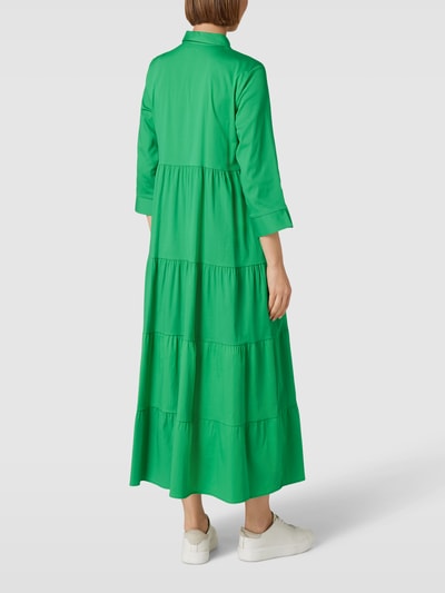 Milano Italy Maxi-jurk met volantzoom Groen - 5