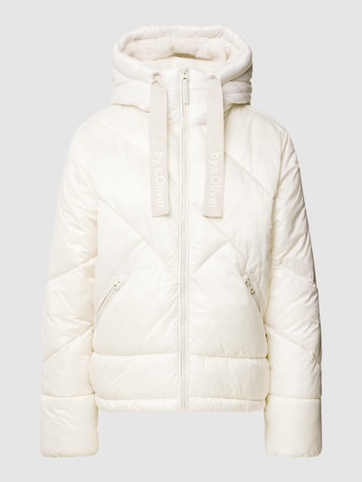 QS Steppjacke mit Reißverschlusstaschen Offwhite 2