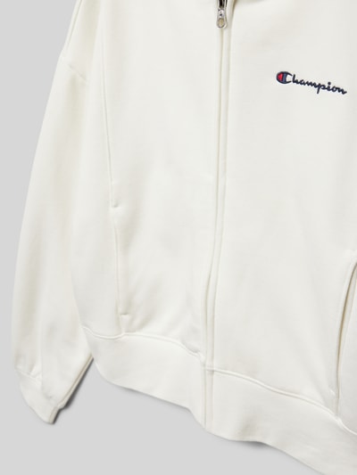 CHAMPION Bluza rozpinana z wyhaftowanym logo Écru 2