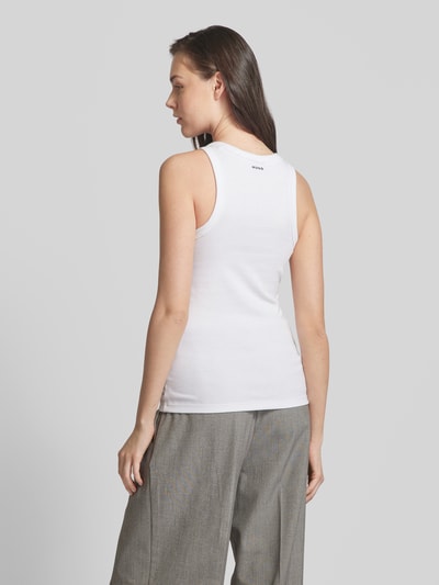 HUGO Tanktop in Ripp-Optik Modell 'THE PLAIN' Offwhite 5