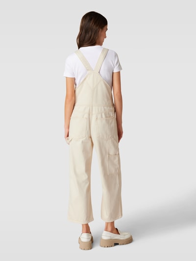 Jake*s Casual Latzhose mit Eingrifftaschen Modell 'Jumper' Offwhite 5