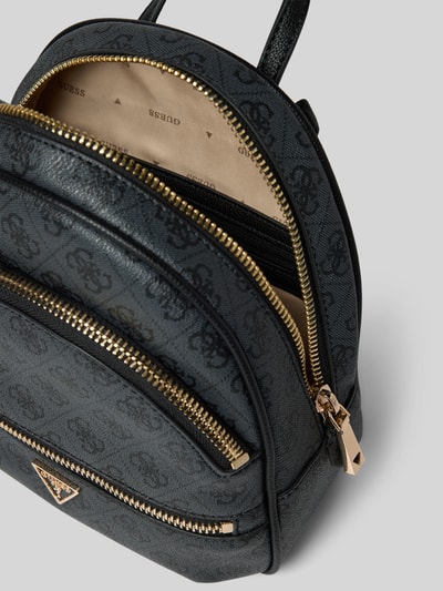 Guess Rucksack mit Allover-Logo-Print Modell 'Manhattan' Anthrazit 5