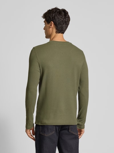 MCNEAL Pullover mit Rundhalsausschnitt Oliv Melange 5