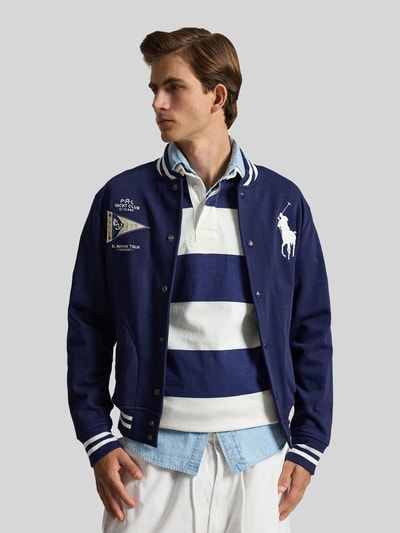 Polo Ralph Lauren regular fit sweatjack in college-look Marineblauw - 4