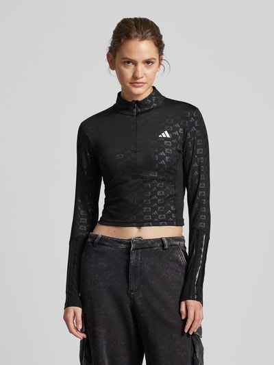 ADIDAS SPORTSWEAR Cropped Longsleeve mit Label-Print Black 4