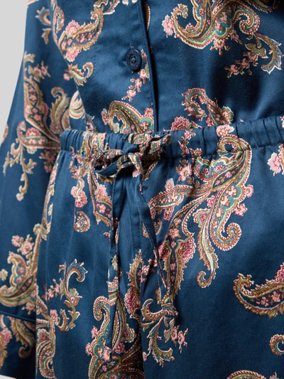 Lauren Ralph Lauren Regular Fit Pyjama-Seit aus Baumwoll-Viskose-Mix Dunkelblau 2