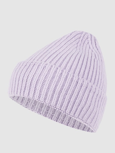 Unio Beanie mit breitem Umschlag Modell 'Mika' Lavender 1