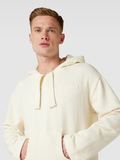 GmbH Hoodie mit Label-Detail Offwhite 3