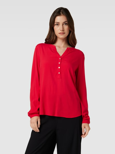 Montego Blouseshirt met V-hals Rood - 4