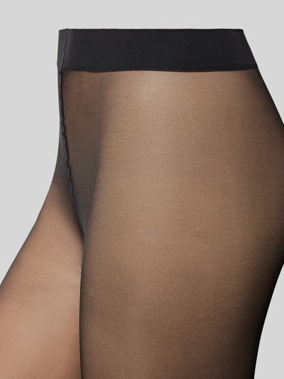 Falke Panty in semi-transparant design, model 'PURE MATT' Zwart - 2