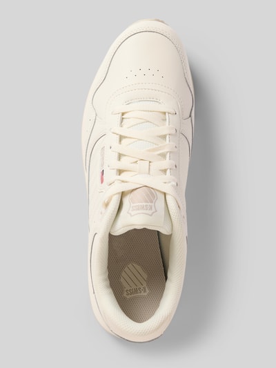 K-SWISS Ledersneaker mit Label-Stitching Modell 'Vista Runner' Offwhite 3