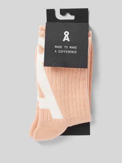 Armedangels Socken mit Logo-Detail Modell 'SAAMUS' Rosa 3