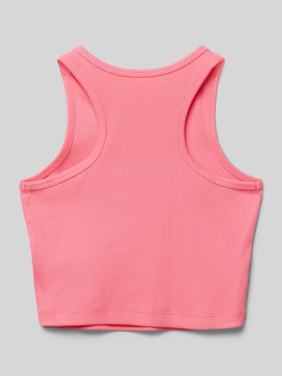 Tom Tailor Cropped Top mit Rundhalsausschnitt Pink 3