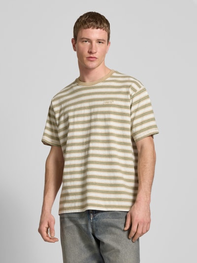 Levi's® T-Shirt mit Label-Stitching Oliv 4