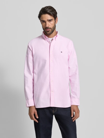 Tommy Hilfiger Regular fit vrijetijdsoverhemd van puur katoen Lichtroze - 4
