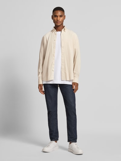 Marc O'Polo Regular fit vrijetijdsoverhemd van puur katoen Beige - 1