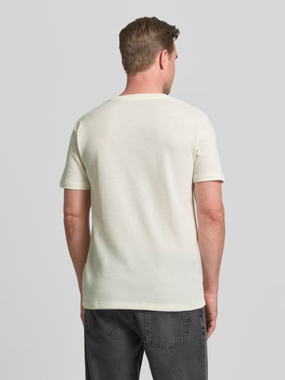 Tom Tailor Denim Regular Fit T-Shirt aus Baumwoll-Mix Offwhite 5