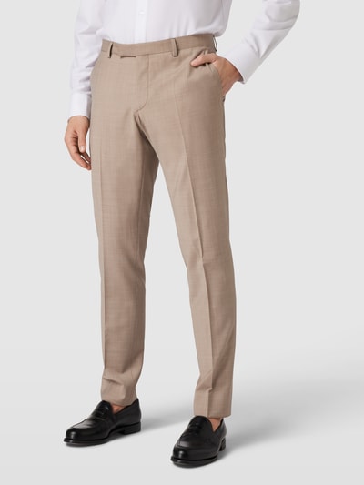 HECHTER PARIS Spodnie do garnituru w jednolitym kolorze Beżowy 4