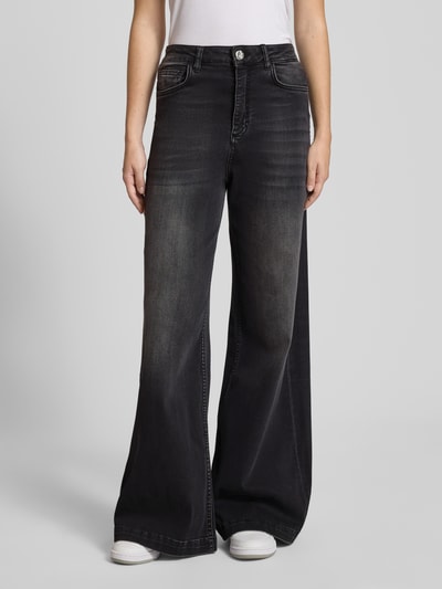 Goldgarn Jeansy z poszerzaną nogawką model ‘LUISENPARK’ Czarny 4