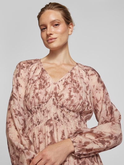 Jake*s Collection Maxi-jurk met smokdetails Rosé - 3