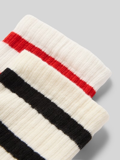 Jake*s Casual Socken aus Baumwoll-Mix mit Logo-Stitching im 2er-Pack Offwhite 2