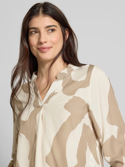 ZABAIONE Relaxed Fit Bluse mit Tunikakragen Modell 'Mi44llaa' Beige 3